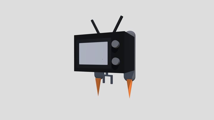 Fly tvwoman head 3D Model