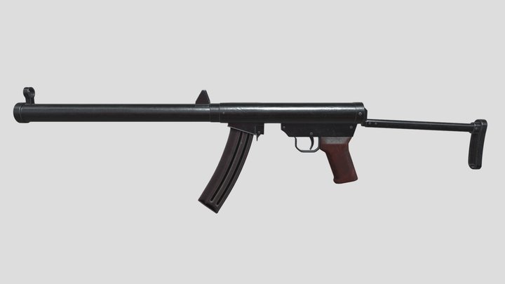 Type 85 SD - Sub-Machine Gun 3D Model