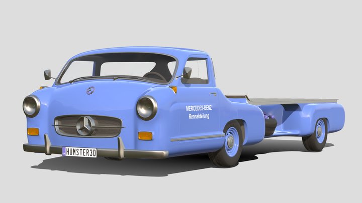 1954 Mercedes-Benz Blue Wonder Renntransporter – Modèle 3D gratuit STL