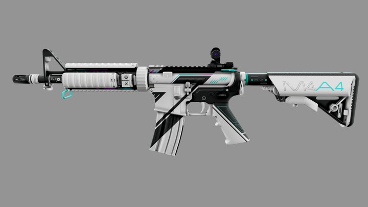 M4A4 LIV3 3D Model