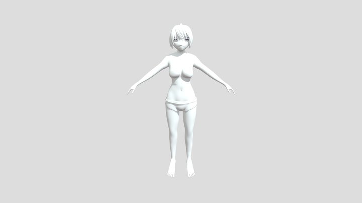 Base Anime 3D Model | Game & VR Ready 3D Model
