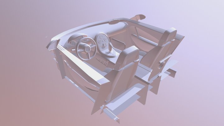 Bugatti Veyron Interior 3D Model