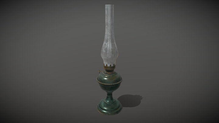 Oil Lamp 3D Model