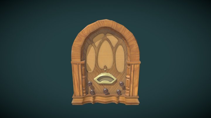 Oldish Radio 3D Model