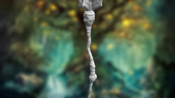 Angel González - Magic Staff 3D Model