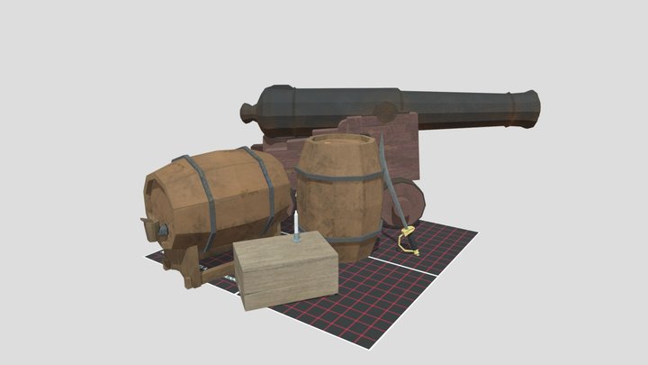 DAE 5 Finished props - By the ocean 3D Model