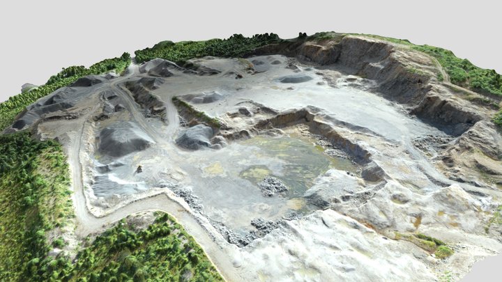 Gravel pit(bergtäkt) in Sweden 3D Model