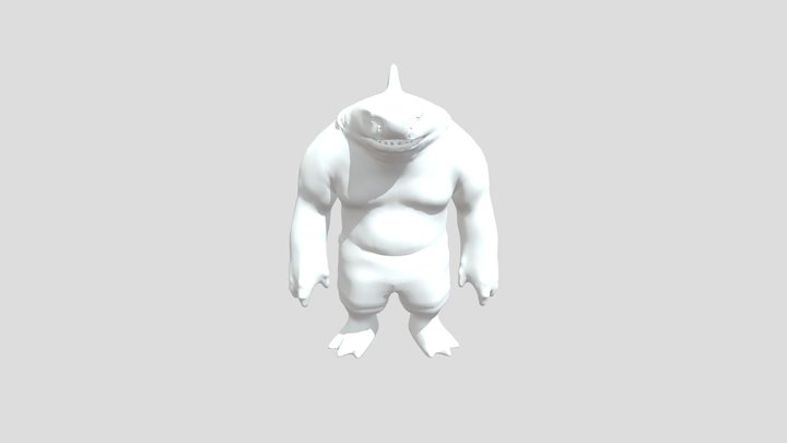 King Shark realistic 3D Model