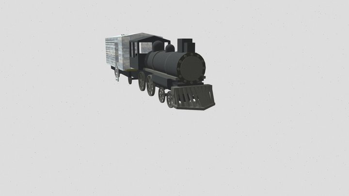 DR Cattle Train 3D Model