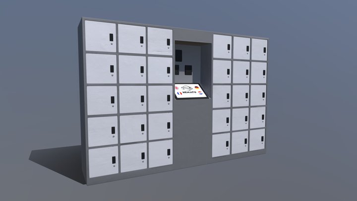 Locker 3D Model