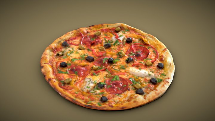 iberian pizza test 3D Model