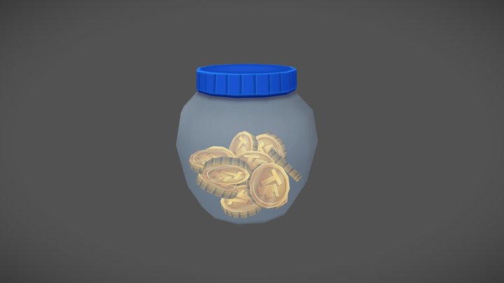 3D ToonFest Jar 3D Model