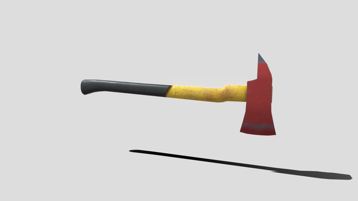 Zombie Apocolypse Fire Axe 3D Model