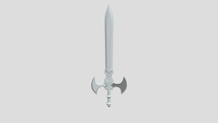 Blue Sword 3D Model