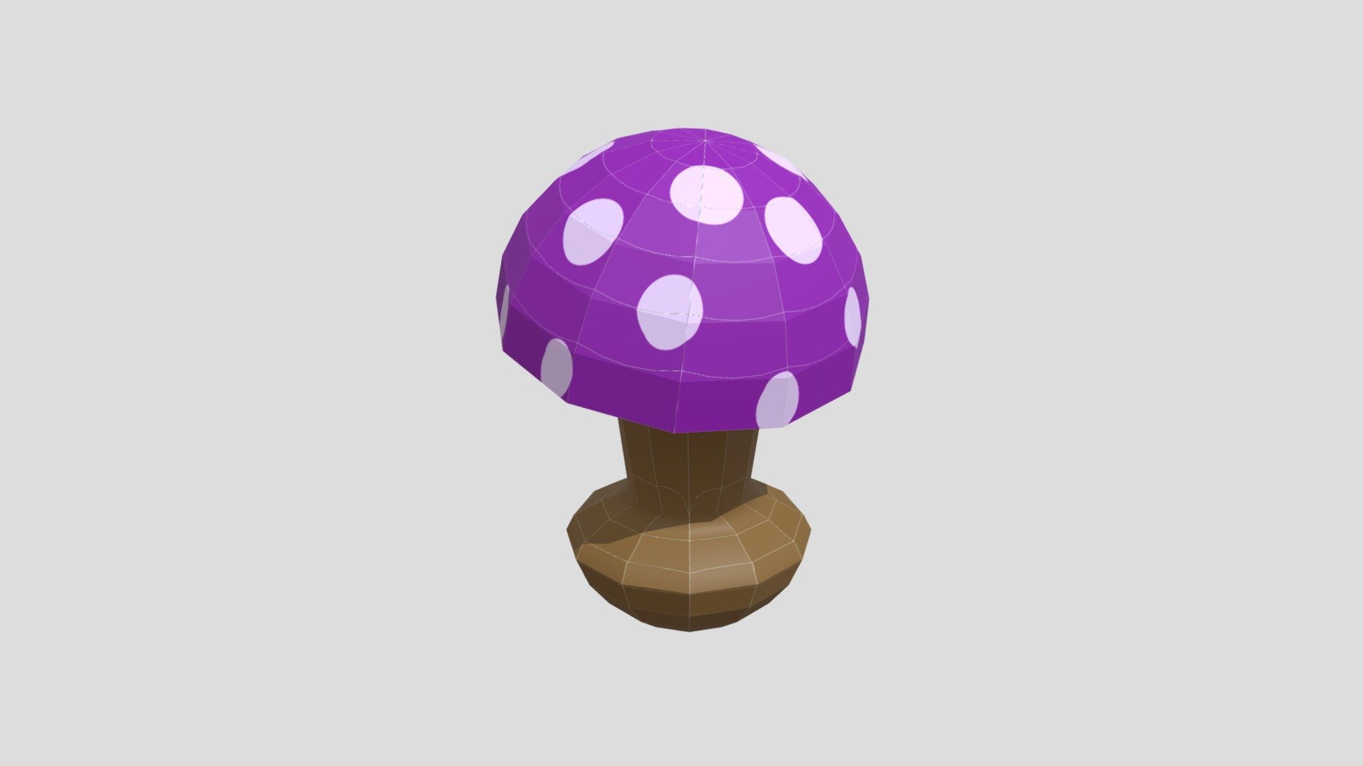 Low Poly Still Mushroom