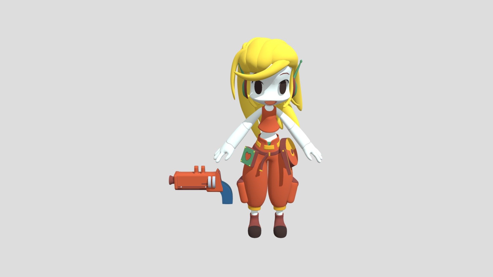 Cave Story - Curly Brace - Download Free 3D model by Landon & Emma ...