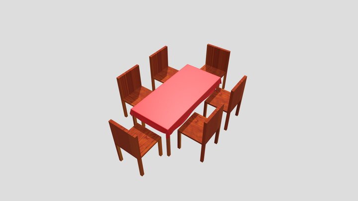 Table Dinner Set – Modelo 3D gratuito STL
