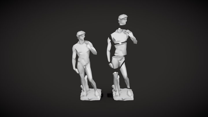 David 3d Printable Lowpoly