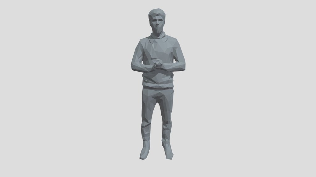 Lowpoly Male Standing