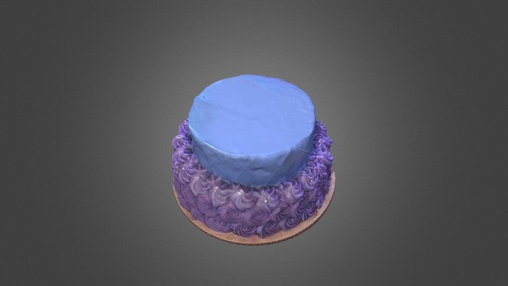 Purple cake 3D Model