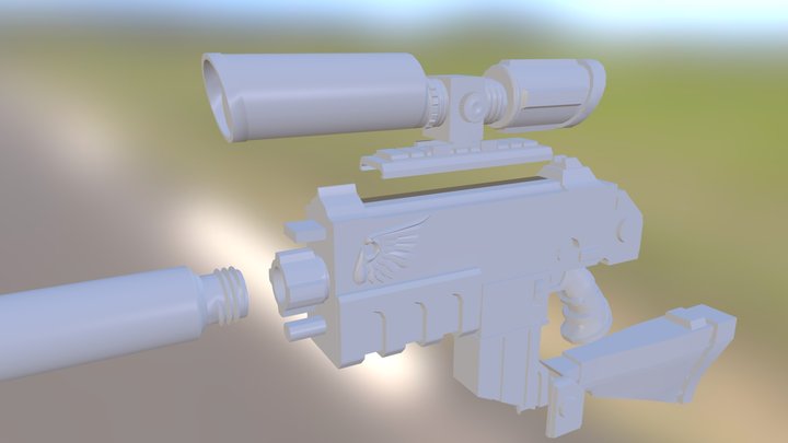 Boltgun_Stalker_pattern.dae 3D Model