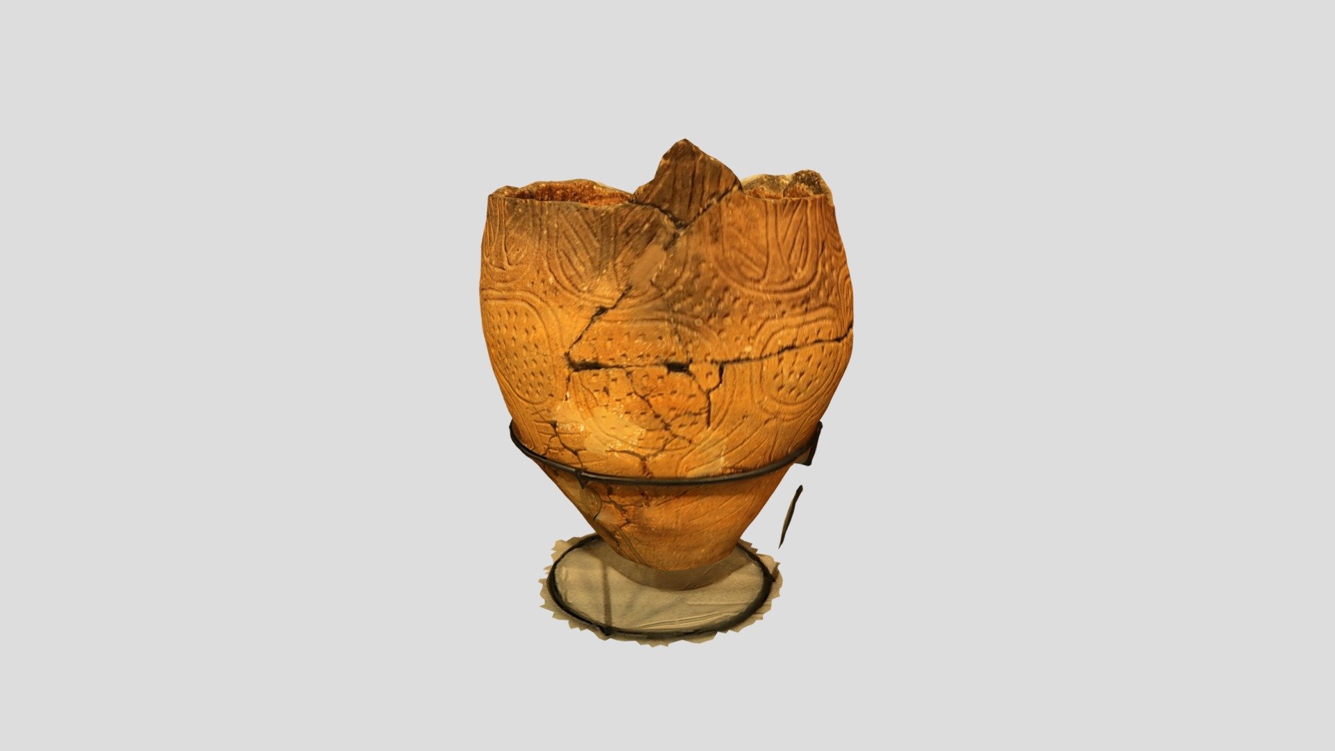 縄文時代深鉢形土器　上3　観察記録3Dモデル