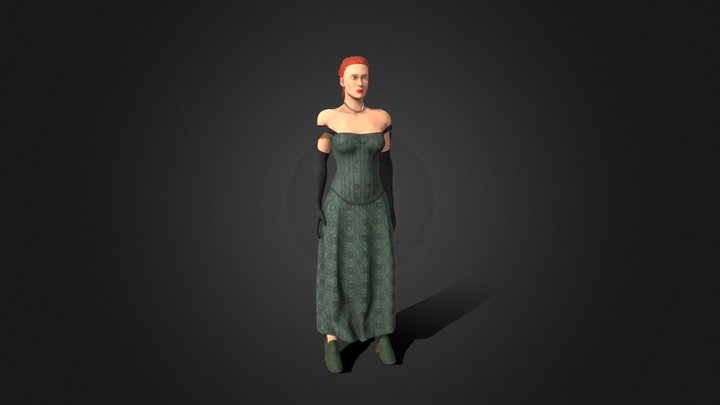Medieval Woman 3D Model