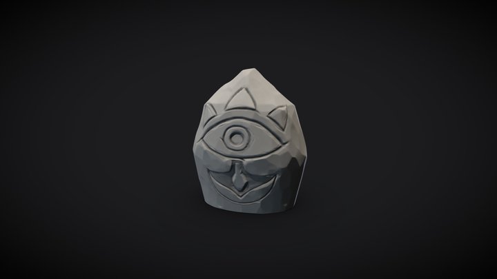 Tloz Ocarina of Time - Gossip Stone 3D Model