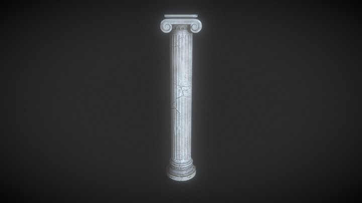 Low Poly Classical Column
