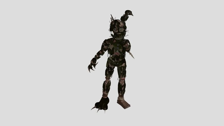 RETEX_ Stylized_ Scraptrap 3D Model