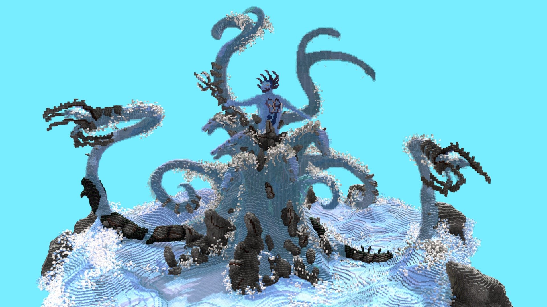 Poseidon God of Ocean - 3D model by Sir_Arzie (@sir_arzie