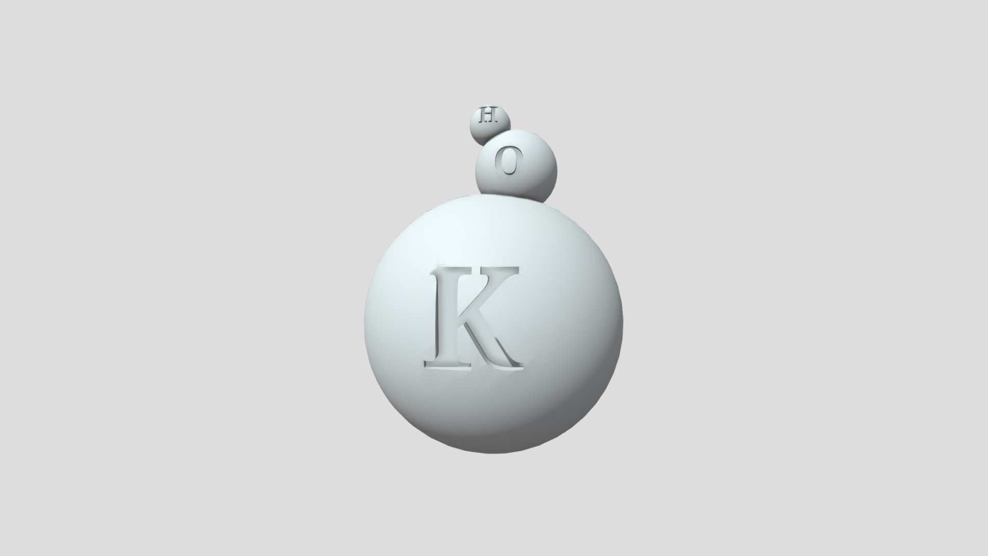 KOH Molecule Chemistry2 - Download Free 3D model by altersam2222 ...