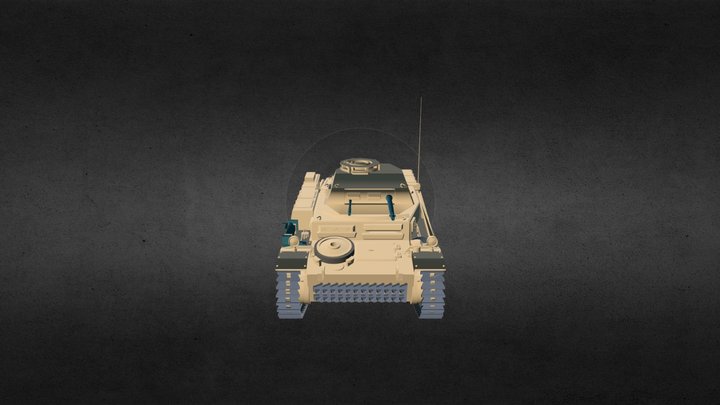 Panzer II Light Tank - Toshueyi 3D Model
