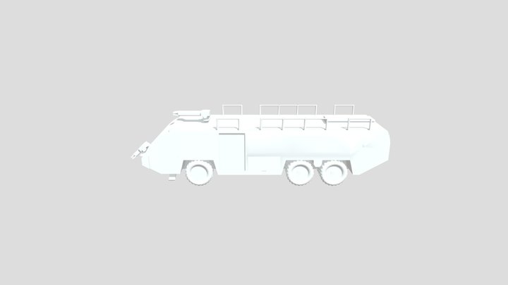 Airport Fire Truck 1 3D Model