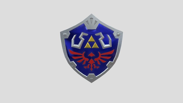 Hylian Shield - 2221 3D Model