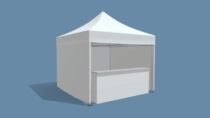 Commercial Tent 3x3 Meters 3D Model