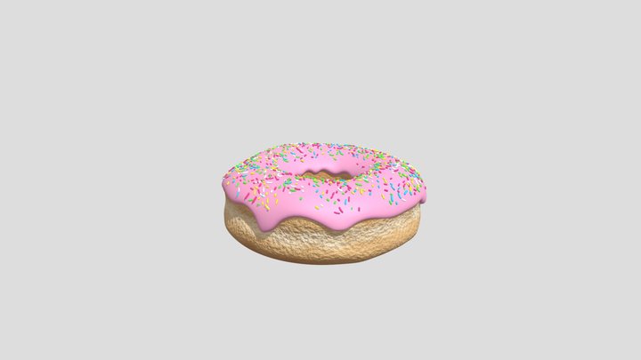 Interesting Donut 3D Model