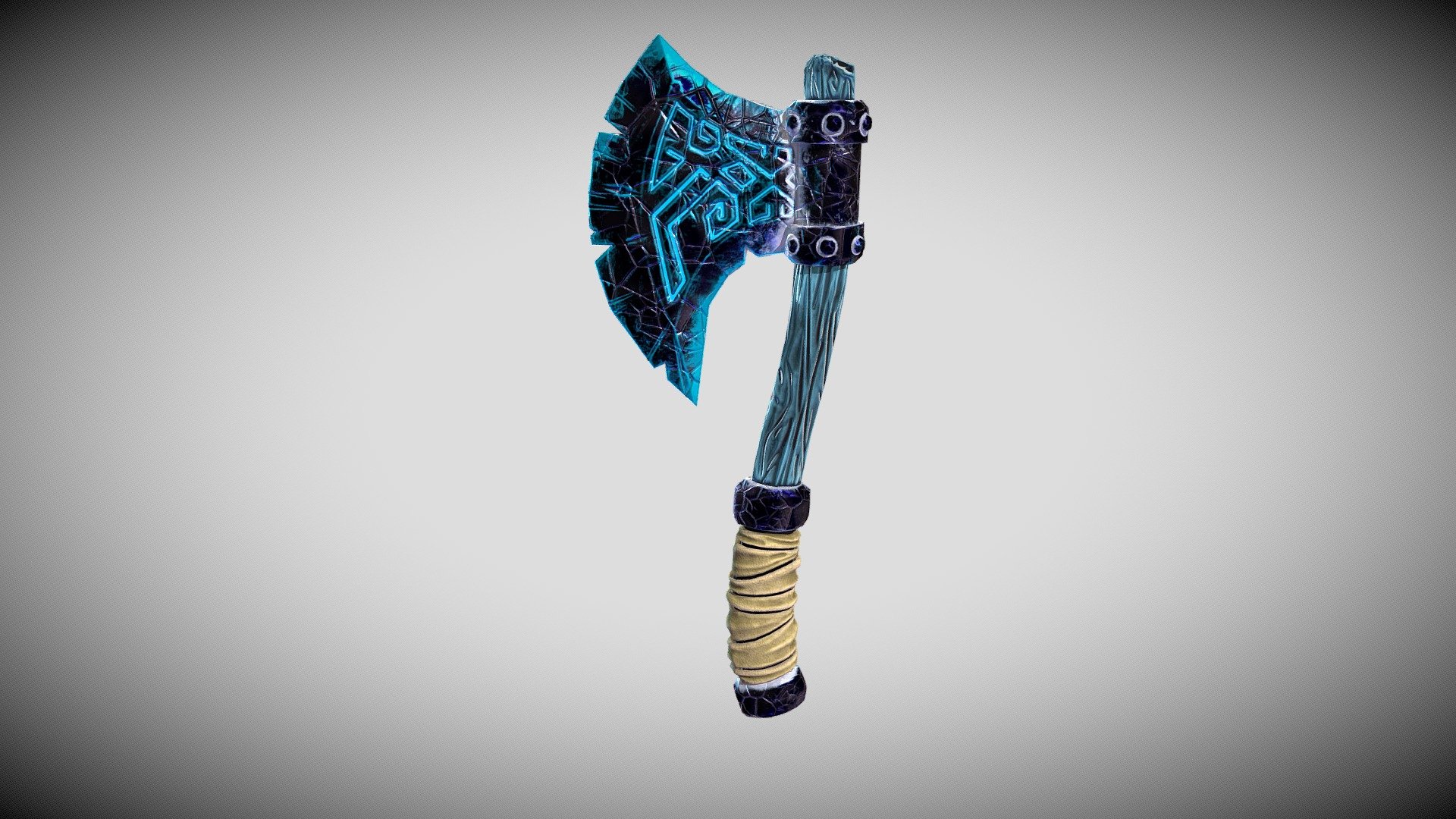 Frozen obsidian Axe - 3D model by Marc Heras (@Heweras) [e23a001 ...