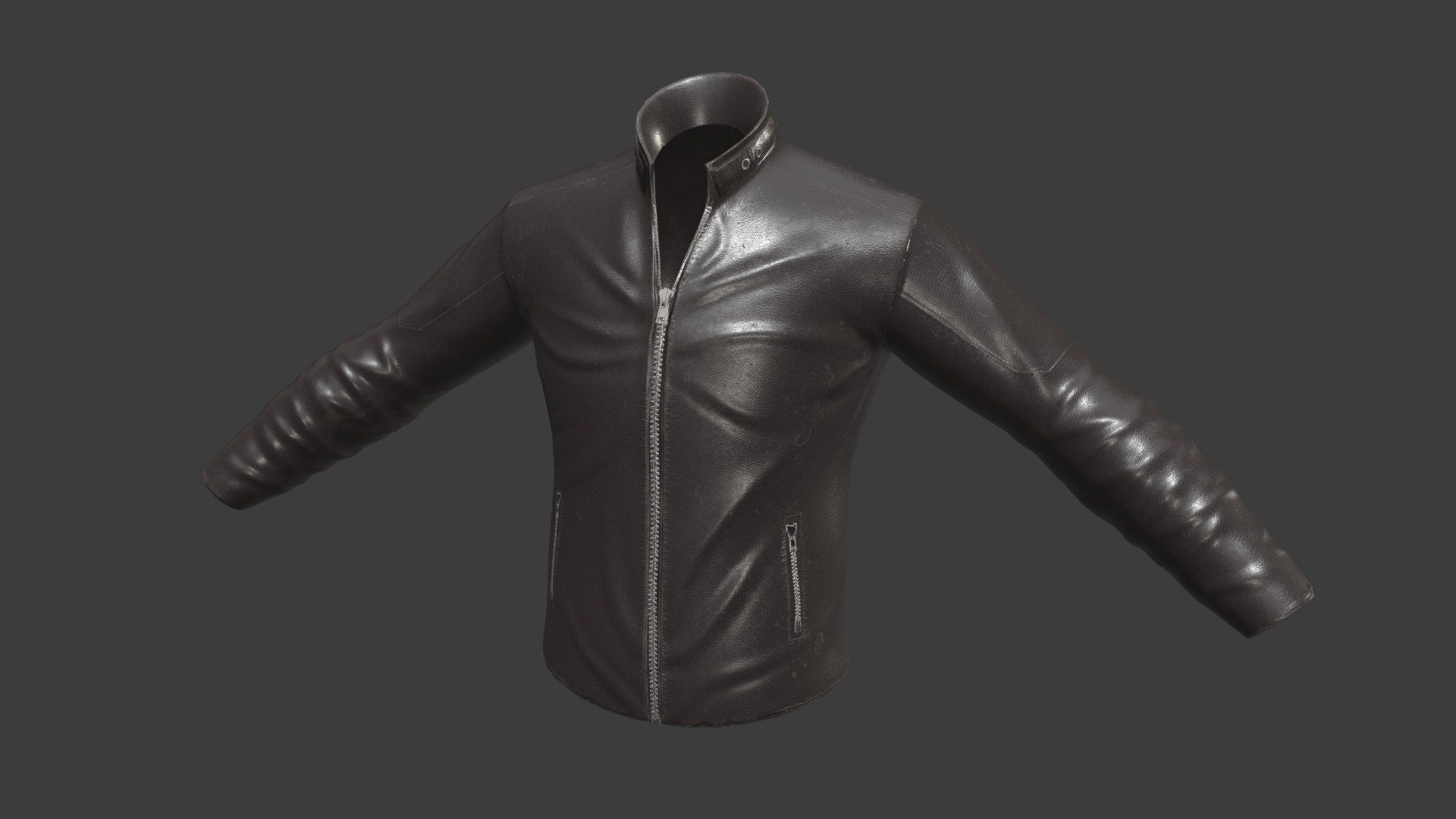 Leather Jacket Download Free 3d Model By Zoe Mccue Nekozoe