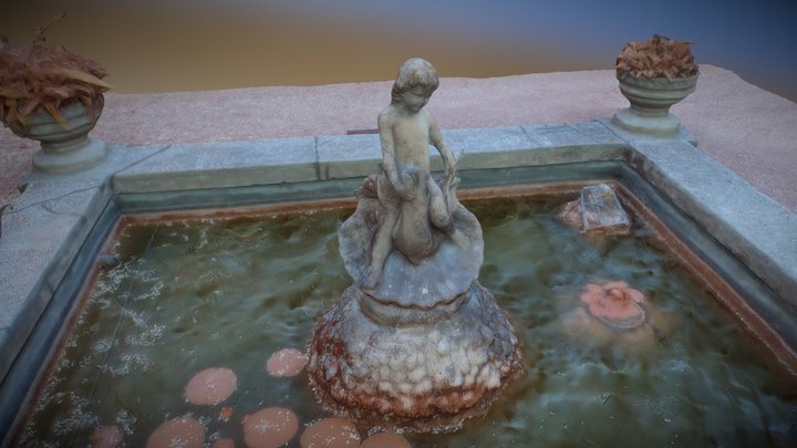 Fontana Villa Argentina -Trani- 3D Model