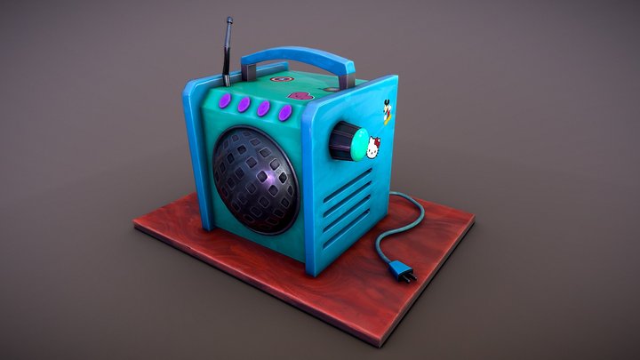 Little Radio 3D Model