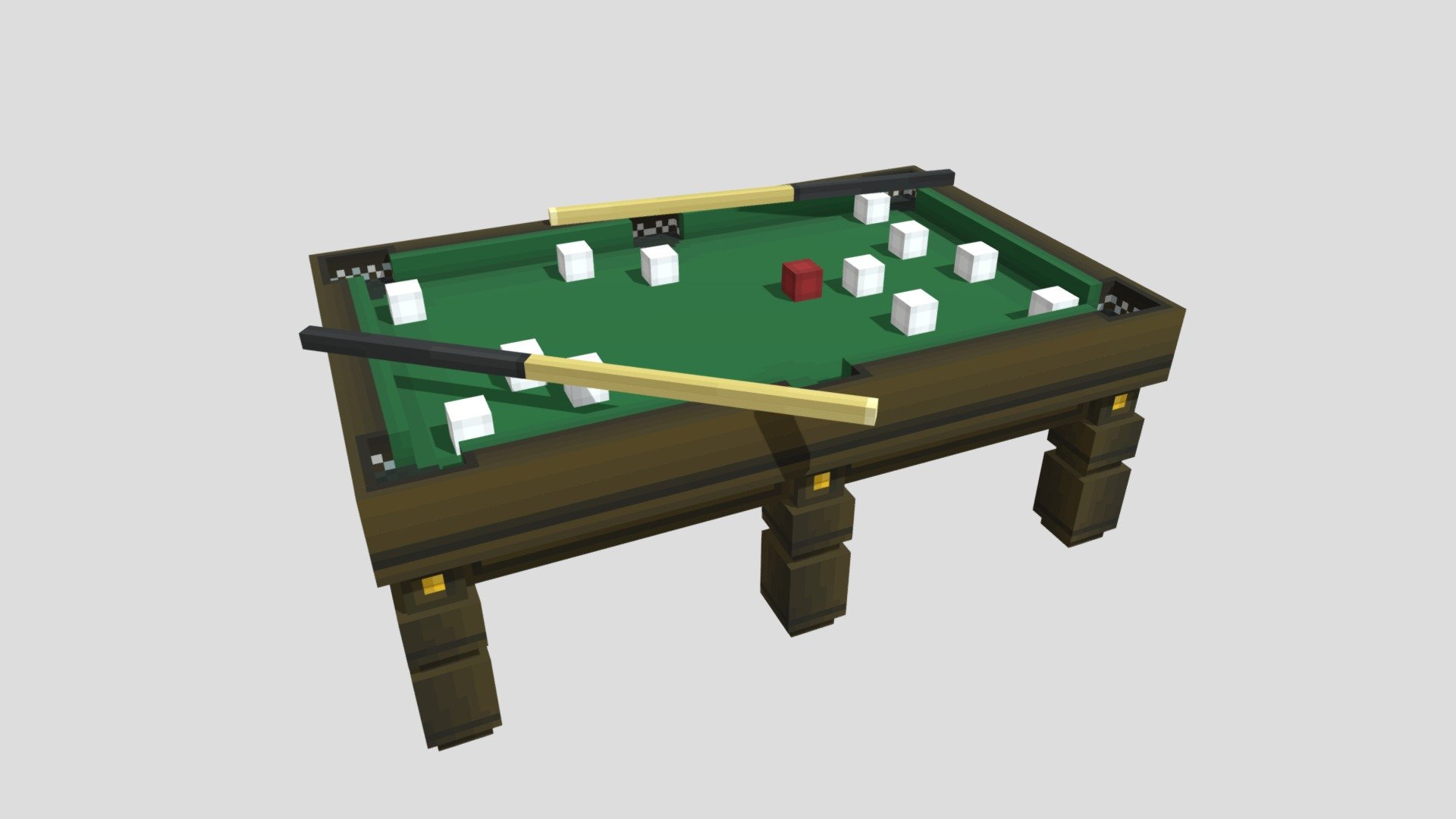 Billiard table (Minecraft item) - 3D model by MineShimado (@myshimado ...