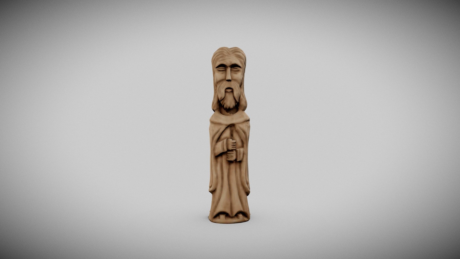 wooden figurine scan