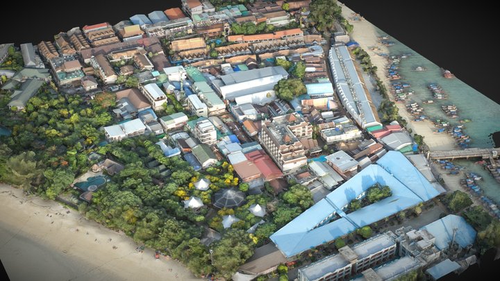Seaside, coast, beach at Pipi island – Kostenloses 3D-Modell STL