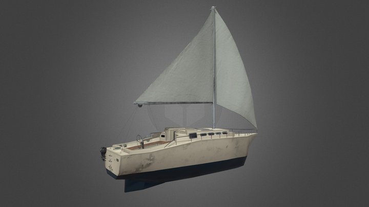Sailboat (Game Asset) 3D Model