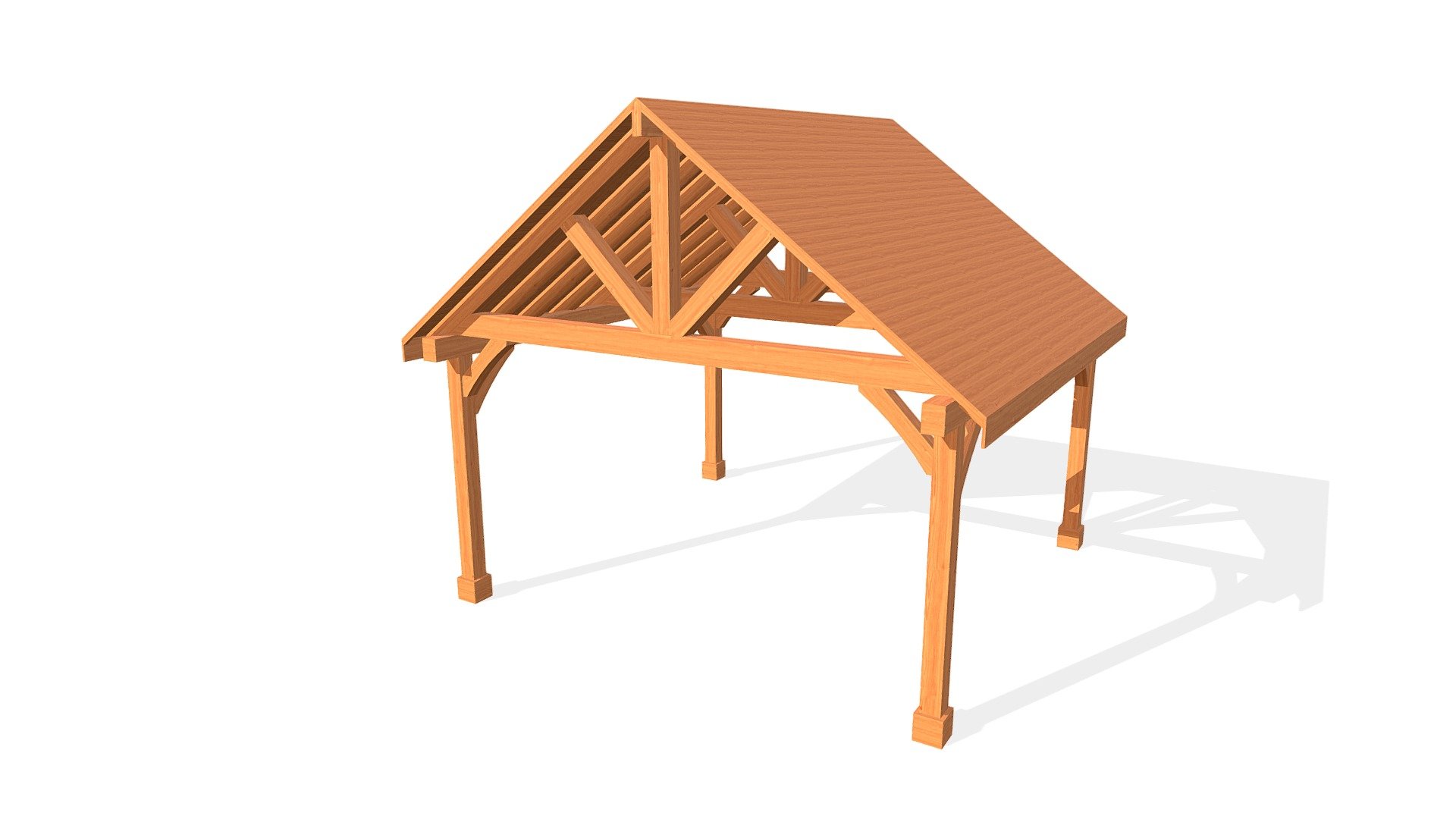 Custom Thick Timber Toledo Wood Pavilion - 3D model by FR- Conceptual ...