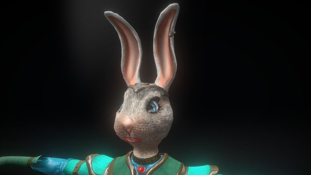 Lady Rabbit 3D Model