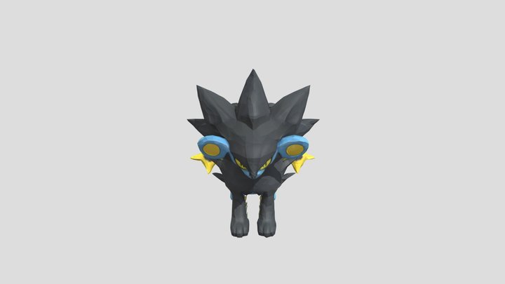 Luxray pokemon 3D Model