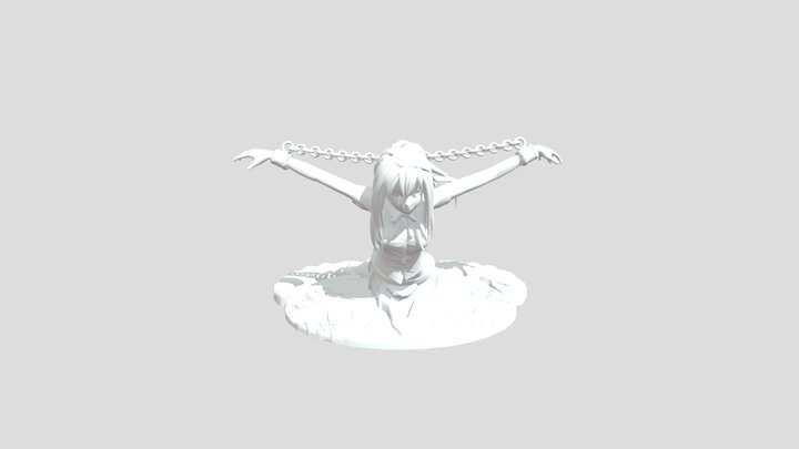 Trapped Girl 3D Model