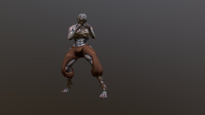Original Character Punch 3D Model